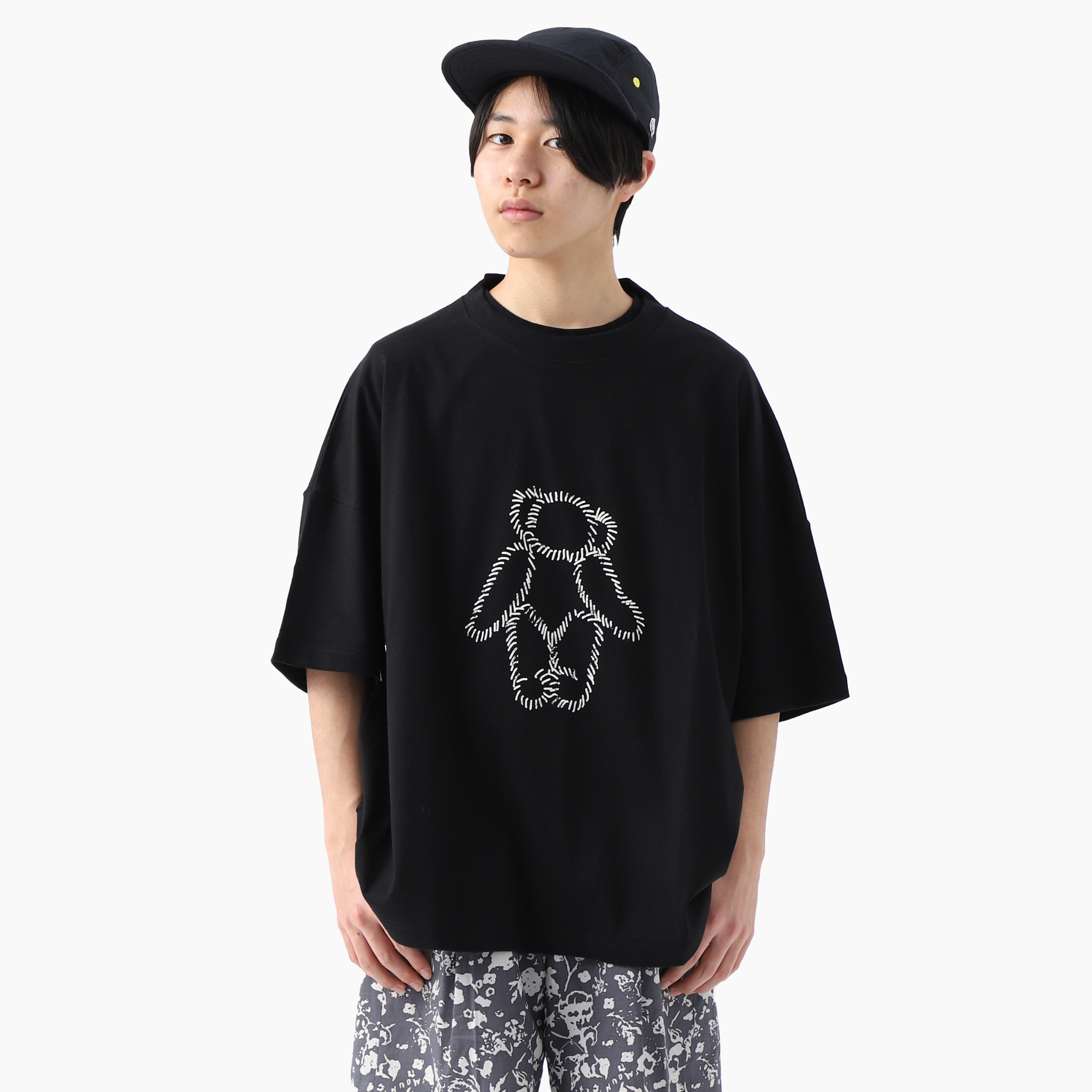 UNIONINI, ユニオニーニ, teddybear logo big tee, CS-049