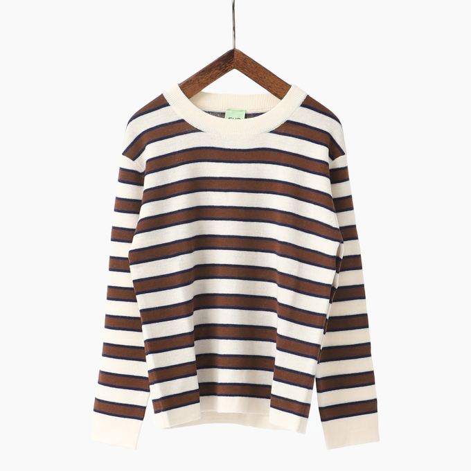 FUBファブ<br>BORDERニットトップス<br>440710591