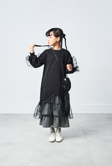 TOBOGGAN<br> トボガン<br>tulle onepiece
