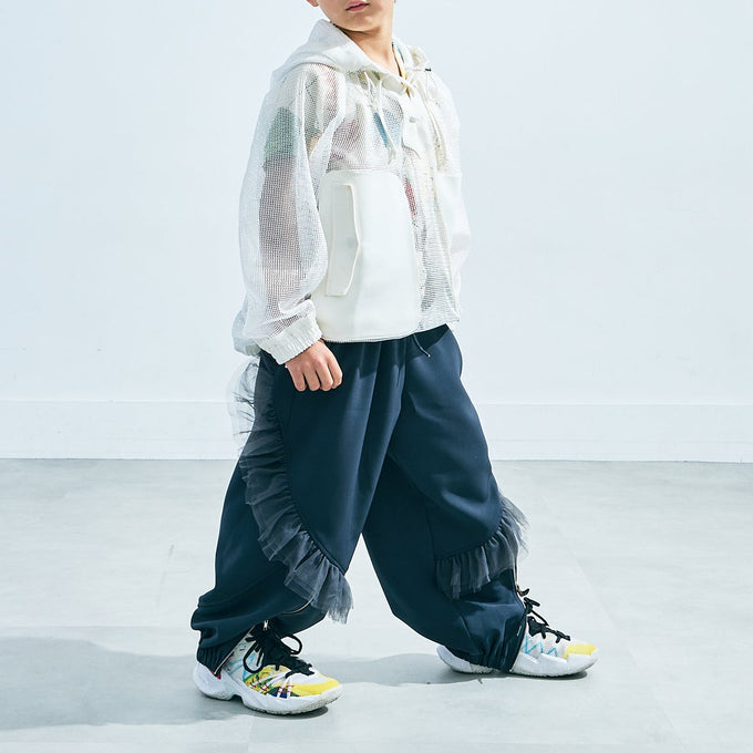 TOBOGGAN<br> トボガン<br>frill zip pants