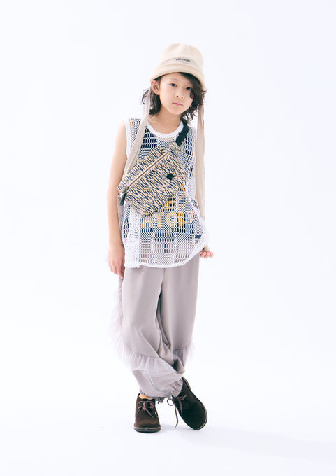 TOBOGGAN<br> トボガン<br>frill zip pants