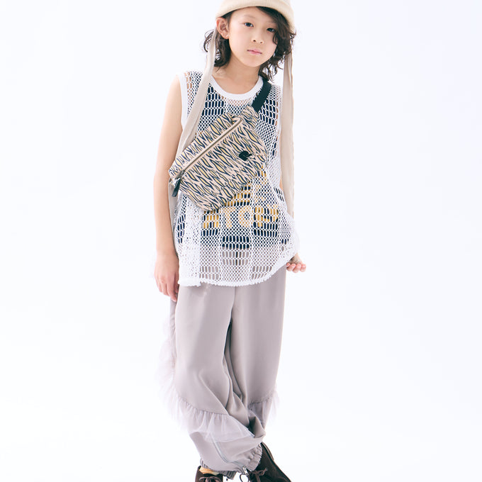 TOBOGGAN<br> トボガン<br>frill zip pants