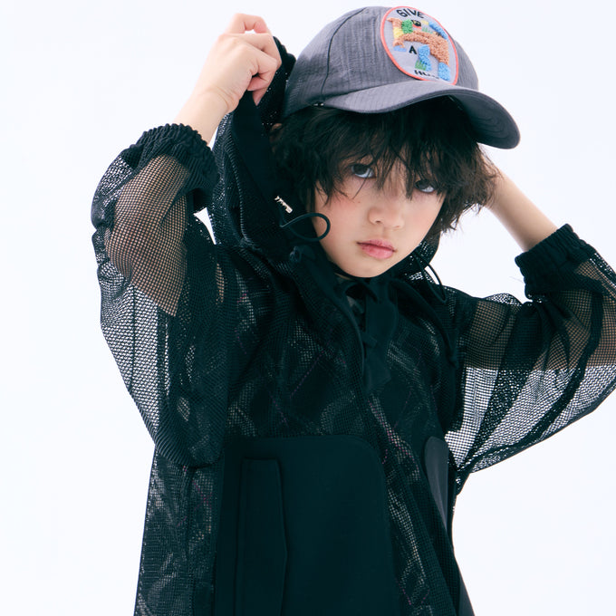 TOBOGGAN<br> トボガン<br>sheer half vest