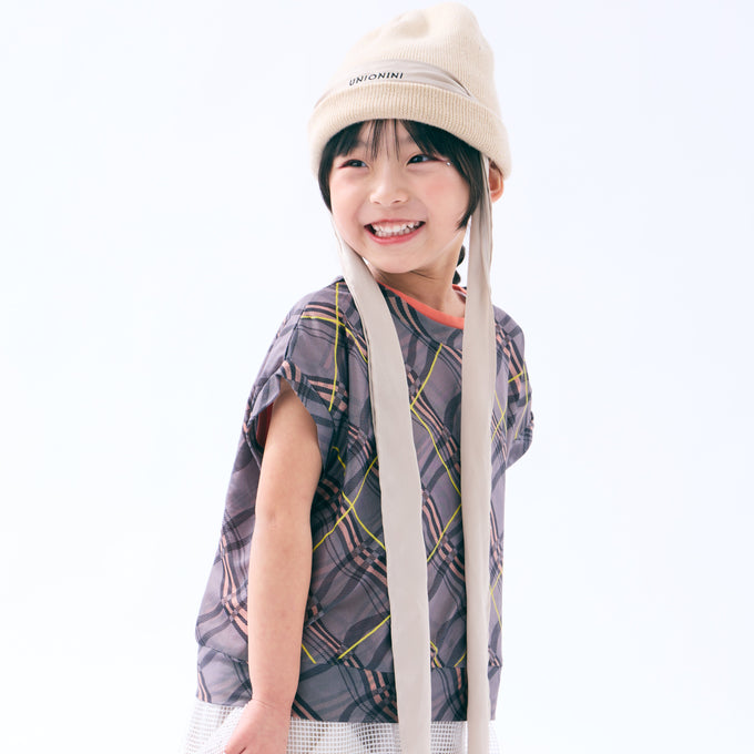 TOBOGGAN<br> トボガン<br>sheer half vest
