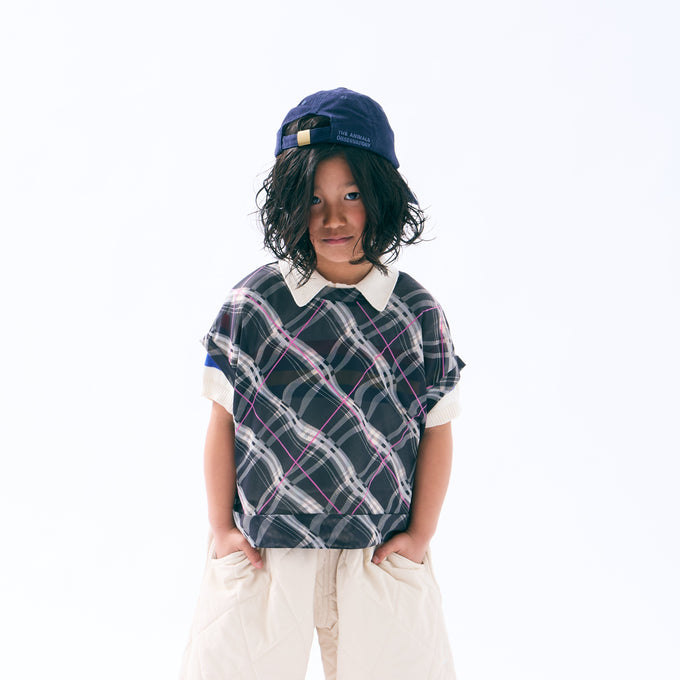TOBOGGAN<br> トボガン<br>sheer half vest