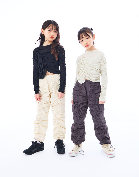 TOBOGGAN<br> トボガン<br>gathered pants