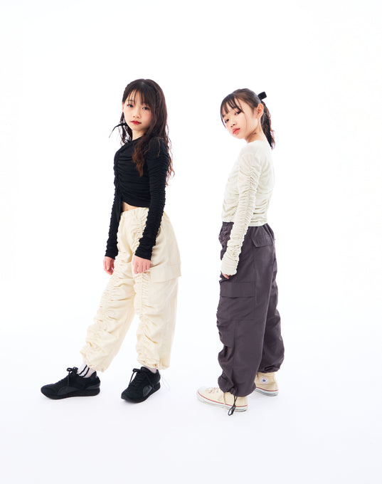 TOBOGGAN<br> トボガン<br>gathered pants