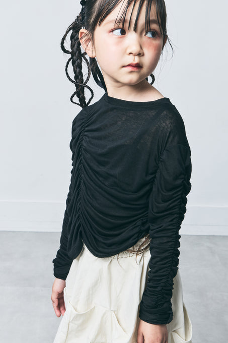 TOBOGGAN<br> トボガン<br>Shirring T-shirts