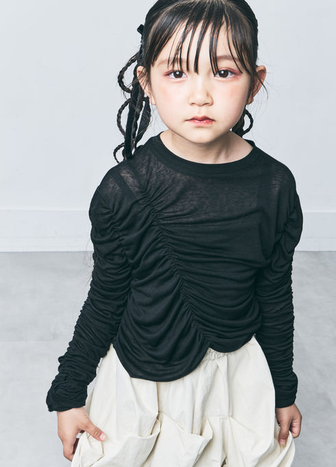 TOBOGGAN<br> トボガン<br>Shirring T-shirts