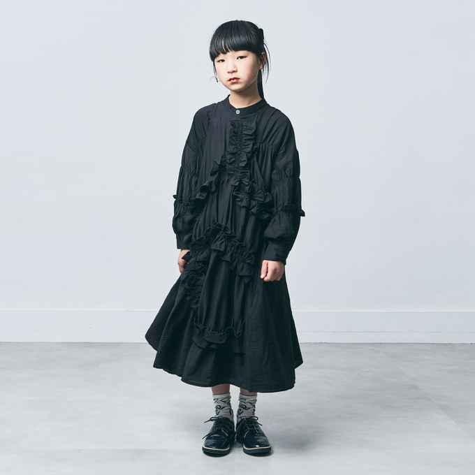 【TOBOGGANFES対象商品】<br> TOBOGGAN<br> トボガン<br>docking dress-long frill vest
