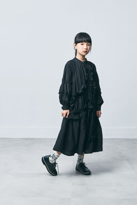 【TOBOGGANFES対象商品】<br> TOBOGGAN<br> トボガン<br>docking dress-long frill vest