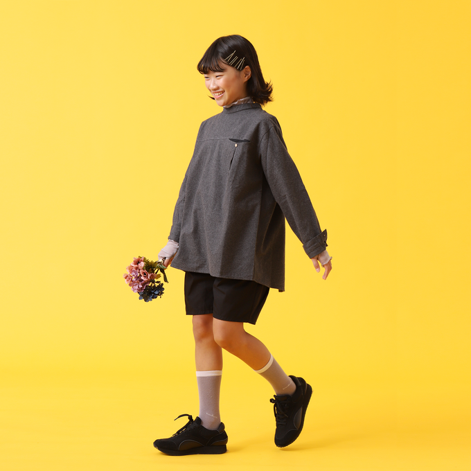 Popelin ポペリン<br>ハイネックフランネルシャツ<br>Mod.17.3