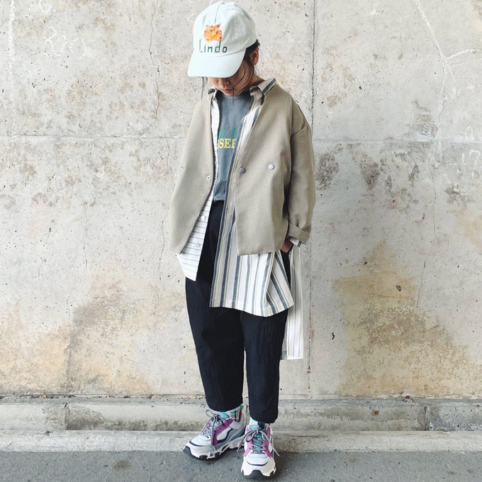 PARK MADE IN KYOTO<br>Side tuck Pants<br>久留米織しじらモデル