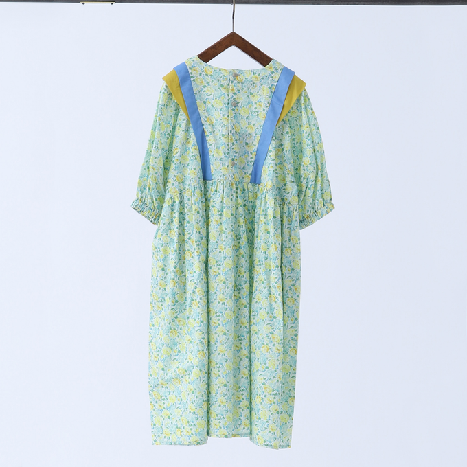 eLfinFolk エルフィンフォルク<br>elf-231J21/J22<br>Retro flower dress