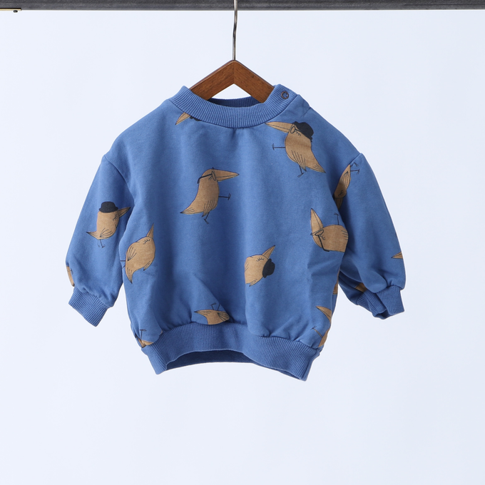 lotie kids<br>W22-76BB-86<br>Baby Sweatshirts ベビー総柄スウェット