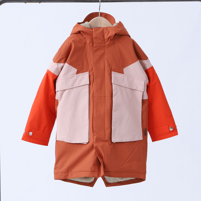 GOSOAKY ゴーソーキー<br>FAUX FUR LINED PARKA <br>カラーブロックコート