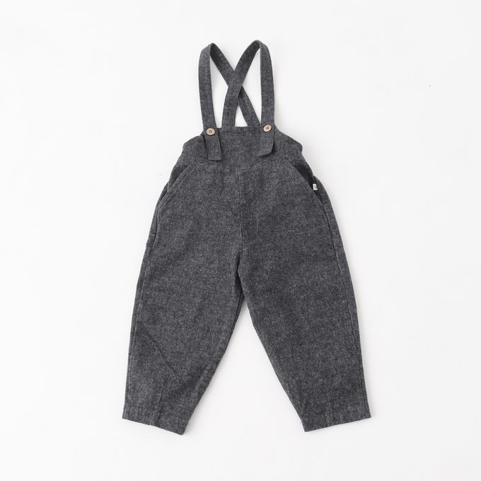 〈残り12Mのみ〉1 + in the family<br>ワンモア イン ザ ファミリー<br> baby overalls ベビーオーバーオール