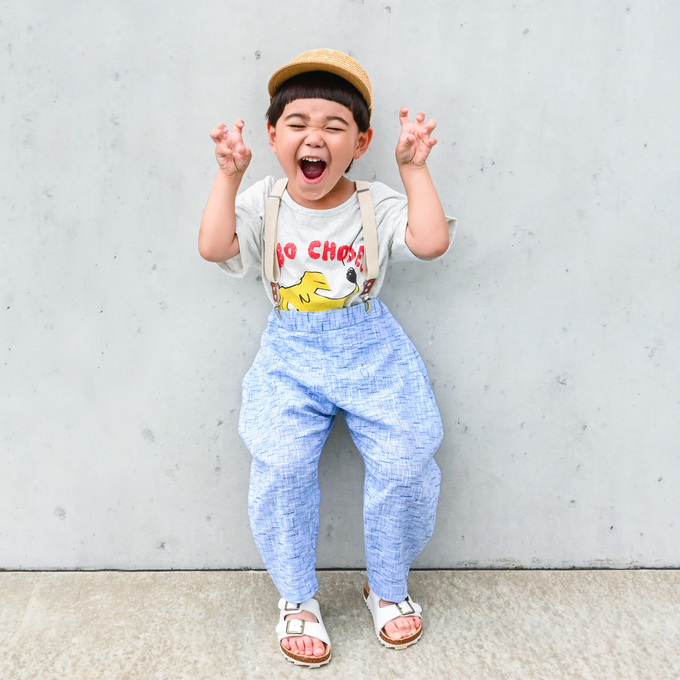 PARK MADE IN KYOTO<br>Side tuck Pants<br>スラブ絣ver. Type1