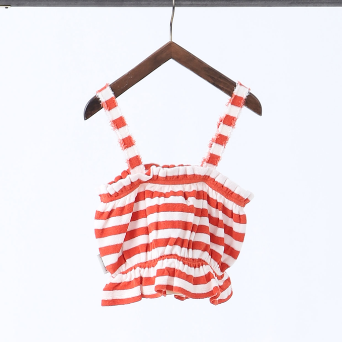 piupiuchic ピウピウチック<br>SS23.JRS2313A<br>stripesパイルビスチェ
