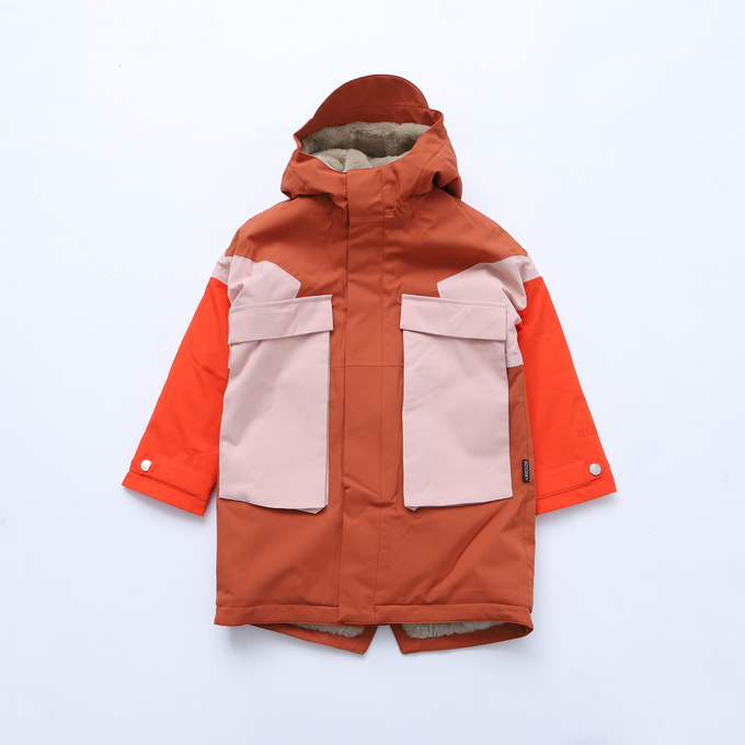 GOSOAKY ゴーソーキー<br>FAUX FUR LINED PARKA <br>カラーブロックコート