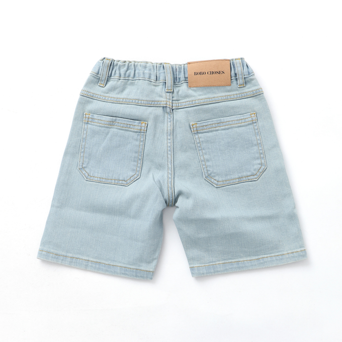 〈残り4-5Yのみ〉BOBOCHOSES ボボショーズ<br>Bobo Choses color block denim bermuda shorts