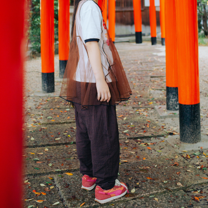 PARK MADE IN KYOTO<br>Side tuck Pants<br>しじら織ver. Type1