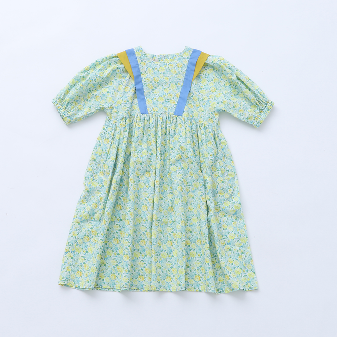 eLfinFolk エルフィンフォルク<br>elf-231J21/J22<br>Retro flower dress
