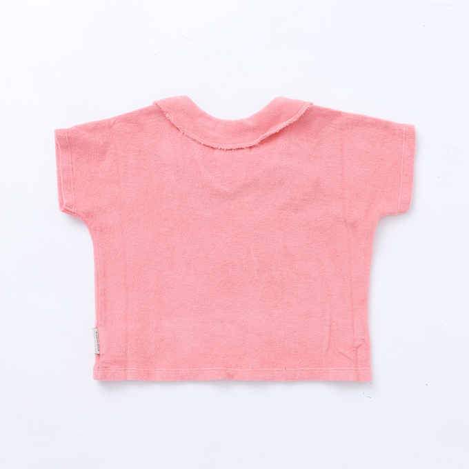 piupiuchic ピウピウチック<br>SS23.JRS2312<br>print ショートトップス ピンク