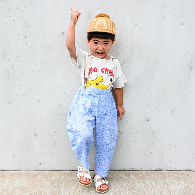 PARK MADE IN KYOTO<br>Side tuck Pants<br>スラブ絣ver. Type1