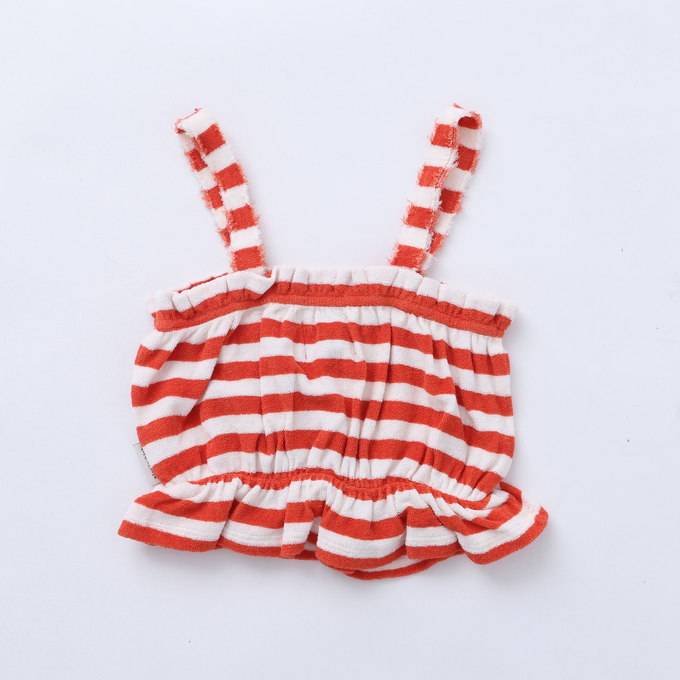 piupiuchic ピウピウチック<br>SS23.JRS2313A<br>stripesパイルビスチェ