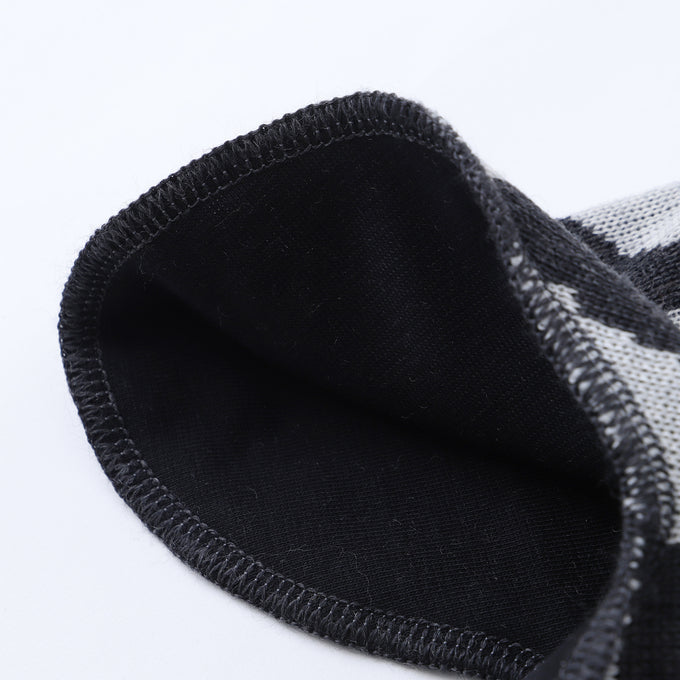 MAINIO マイニオ<br>BLOMMONS JACQUARD BALACLAVA WITH POMPOM<br>フラワー柄バラクラバ