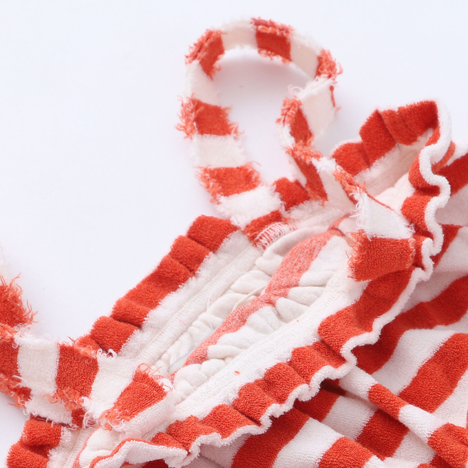 piupiuchic ピウピウチック<br>SS23.JRS2313A<br>stripesパイルビスチェ