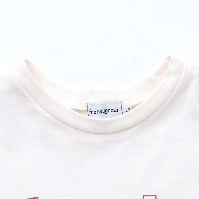 frankygrowフランキーグロウ<br>23SCS-432<br>BACK NO FIXING LOGO TEE