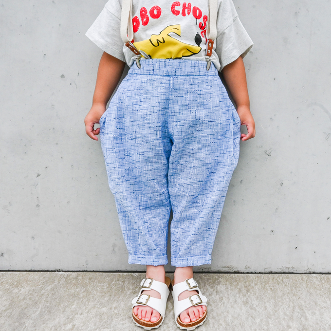 PARK MADE IN KYOTO<br>Side tuck Pants<br>スラブ絣ver. Type1