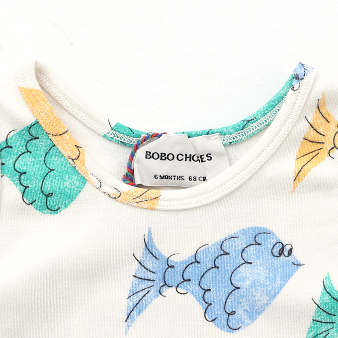 BOBOCHOSES ボボショーズ<br>Multicolor Fish all over sleeveless body