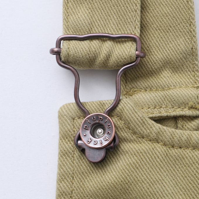 piupiuchic ピウピウチック<br>SS23.MN2302<br>オーバーオール カーキ