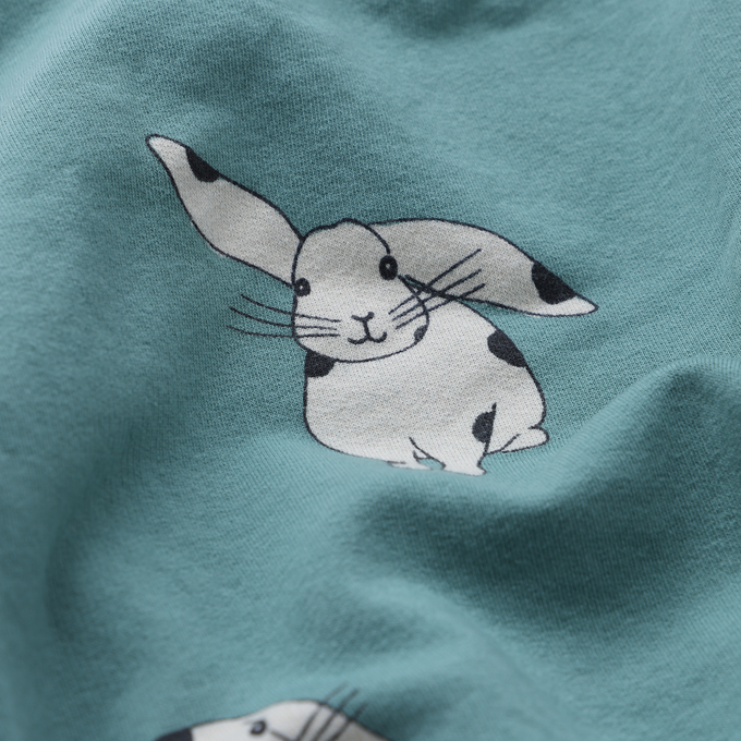 〈残り6-12monthのみ〉lotie kids<br>W22-76BB-85<br>Baby Sweatshirts ベビー総柄スウェット