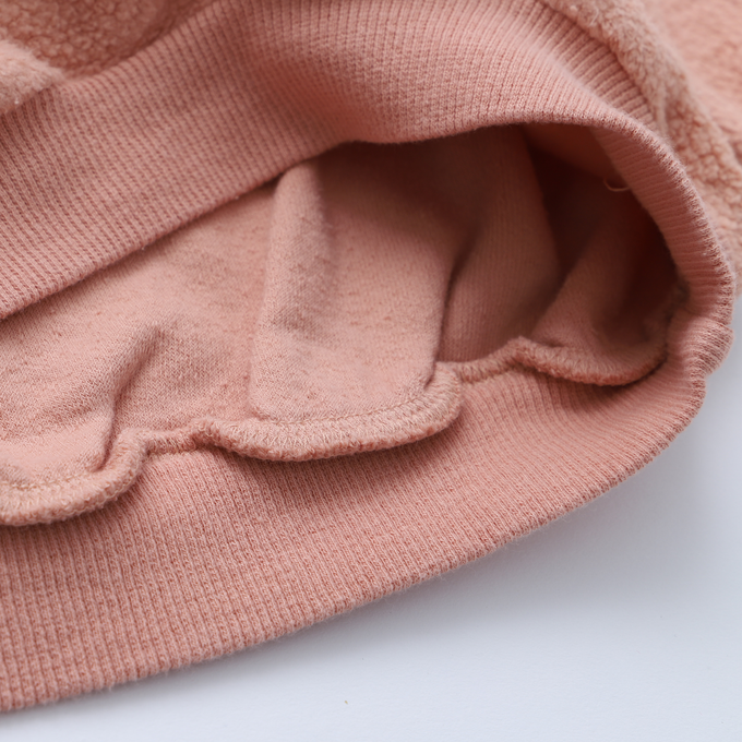 lotie kids<br>W22-85-29<br>Teddy Sweatshirts バード柄スウェット