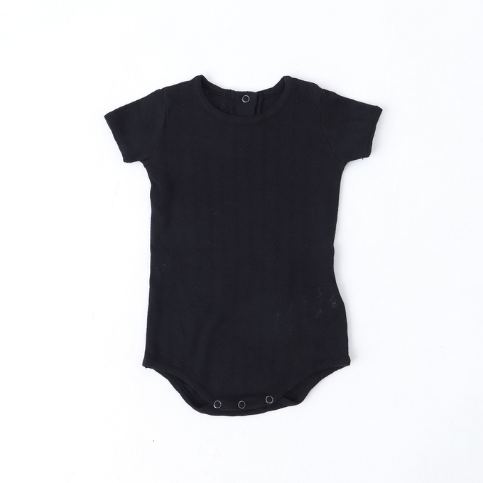 Wolf&Rita ウルフ&リタ<br>WRBSS23SCLB<br>SET SET CARMINHO + LUISA BLACK GARDEN ベビーロンパースセット ブラック