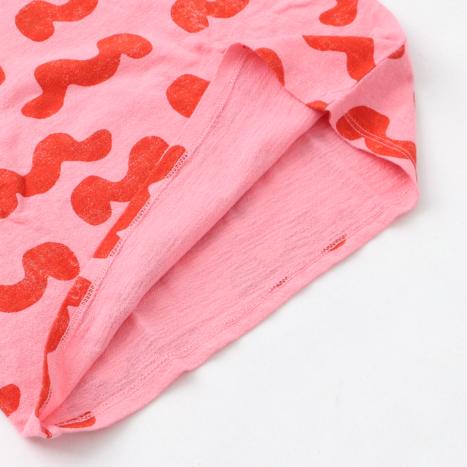 BOBOCHOSES ボボショーズ<br>Waves all over puffed sleeve T-shirt