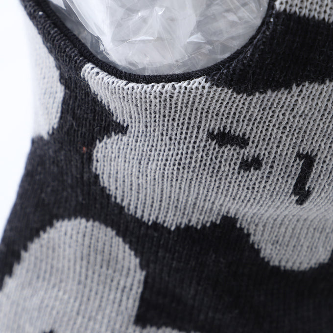 MAINIO マイニオ<br>BLOMMONS JACQUARD BALACLAVA WITH POMPOM<br>フラワー柄バラクラバ