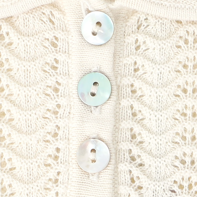 FUBファブ<br>カギ編みニットポロ<br>430710451