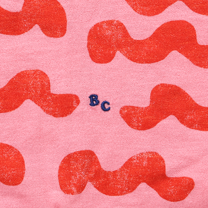 BOBOCHOSES ボボショーズ<br>Waves all over puffed sleeve T-shirt
