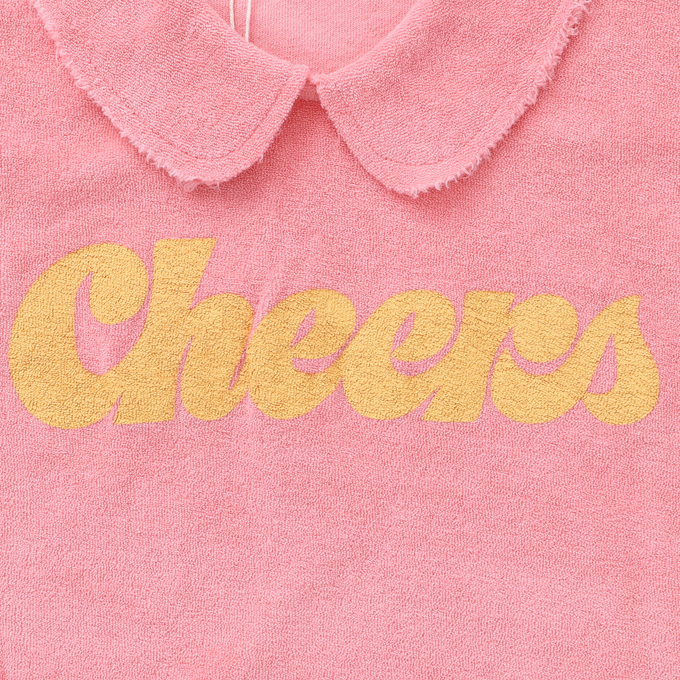 piupiuchic ピウピウチック<br>SS23.JRS2312<br>print ショートトップス ピンク