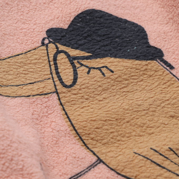 lotie kids<br>W22-85-29<br>Teddy Sweatshirts バード柄スウェット