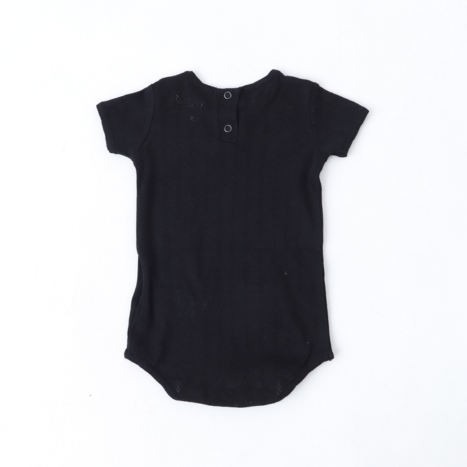 Wolf&Rita ウルフ&リタ<br>WRBSS23SCLB<br>SET SET CARMINHO + LUISA BLACK GARDEN ベビーロンパースセット ブラック