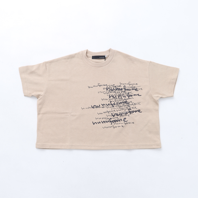 〈残り95cmのみ〉NUNUFORME ヌヌフォルム<br>55-nf19-923-505<br>手書きロゴT