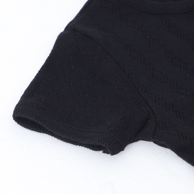 Wolf&Rita ウルフ&リタ<br>WRBSS23SCLB<br>SET SET CARMINHO + LUISA BLACK GARDEN ベビーロンパースセット ブラック