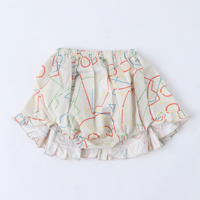 Wolf&Rita ウルフ&リタ<br>WRBSS23SCLG<br>SET CARMINHO + LUISA GUIMARAES ベビーロンパースセット 総柄ピンク