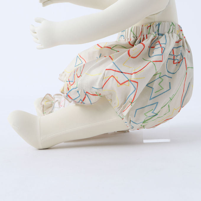 Wolf&Rita ウルフ&リタ<br>WRBSS23SCLG<br>SET CARMINHO + LUISA GUIMARAES ベビーロンパースセット 総柄ピンク